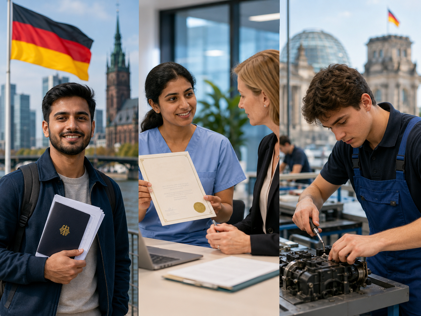 Phân loại các diện visa xuất khẩu lao động Đức 2026: Visa 19C, Chuyển đổi bằng, Du học nghề